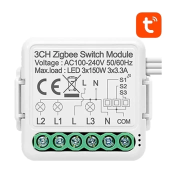 Išmanusis jungiklio modulis ZigBee Avatto N-ZWSM01-3 TUYA
