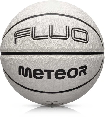 Krepšinio kamuolys Meteor Fluo balta/neonowy mėlyna 7