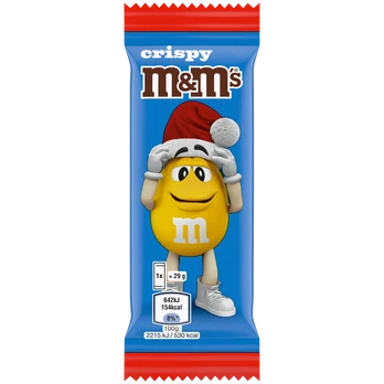 Pieninis šokoladas M&M'S Crispy Santa, 29g