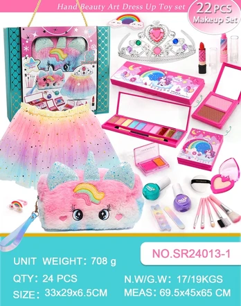 Makeup Set + Rainbow Dress