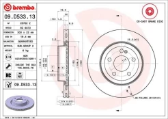 BREMBO 09.D533.13 Brake Disc kaina