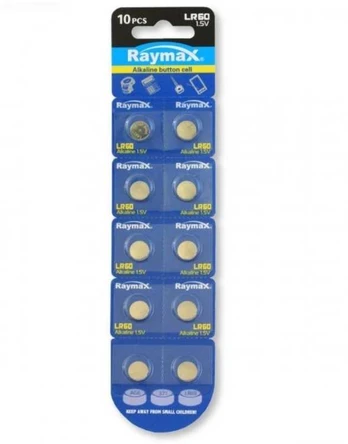 Techly LR60 / LR621 / 364 / AG1 BATTERI ALKALINE 10- PAK