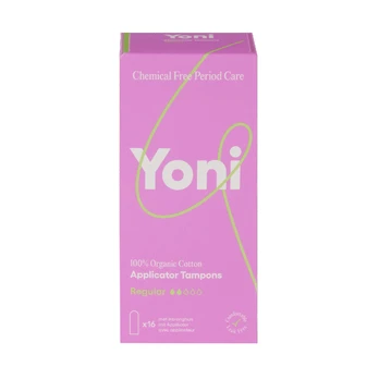 YONI ORGANIC COTTON REGULAR tamponai (16 vnt.)