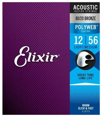 Elixir Eliksyras 11075 Polyweb Light-Medium 80/20 Bronze 12-56