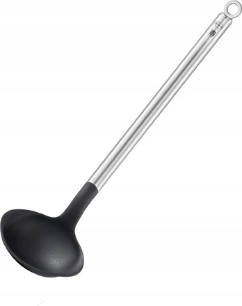 Šaukštas Roesle Basic Line, 28 cm, sidabro/juoda