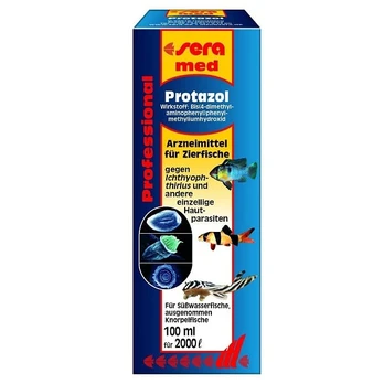 Nuo visų rūšių kirmėlių akvariume : Sera Professional Protazol 100ml