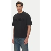 HUGO Marškinėliai Dinkee 50525765 Juoda Oversize