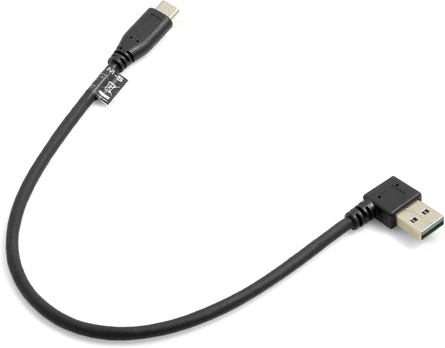 Usb-c į Usb-a 3.0 Kampinis Kabelis, 25 cm