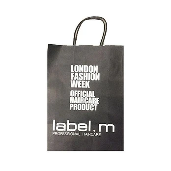 Label.m black paper bag