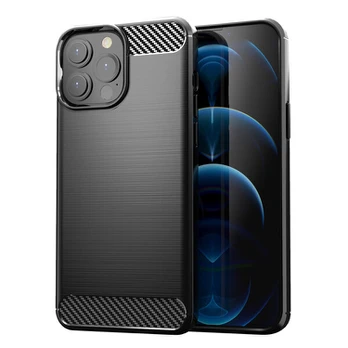 Hurtel Carbon Case skirtas iPhone 13 Pro Max, juodas
