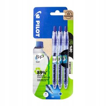 Pilot B2p gelinis rašiklis, 3 vnt., 0.7 mm, mėlynas
