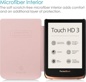 Fintie dėklas Pocketbook Touch Hd 3/lux 5/4/basic Lux/color