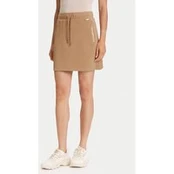 Guess Mini sijonas V5YD03 KBSL2 Ruda Regular Fit