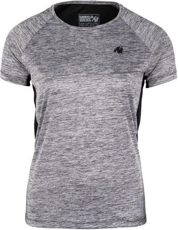 Gorilla Wear Monetta Performance T-Shirt - Gray Melange/Black