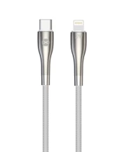 Kabelis Forever Sleek USB Type-C, Lightning, 1 m, sidabro kaina
