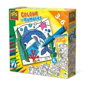 SES Creative - Colour by Numbers - Triangular Pens - (S14690) kaina