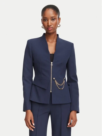 Rinascimento Švarkas CFC0130160003 Tamsiai mėlyna Slim Fit