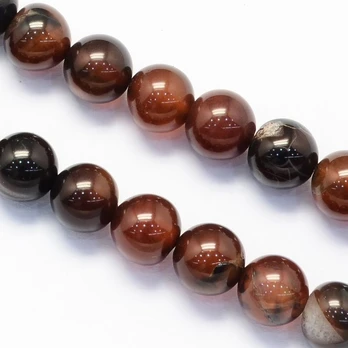 Agato karoliukų gija 10 mm