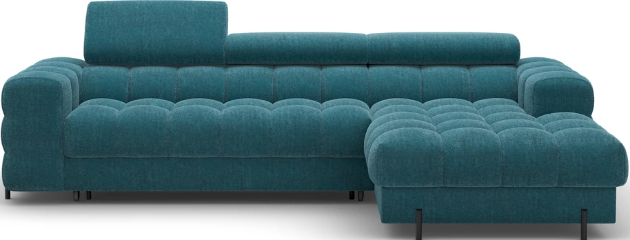 Kampinė sofa Felro, Mėlyna