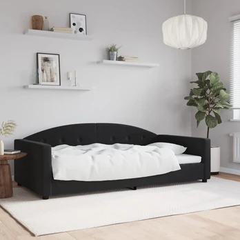 Sofa, juodos spalvos, 100x200cm, aksomas