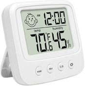 Verk Group Thermometer hygrometer electronic internal clock kaina