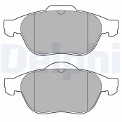 DELPHI LP3692 Brake pad set kaina