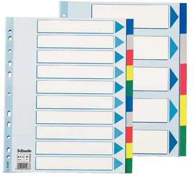 Esselte Plastic tabs, A4, 245 mm, 297 mm