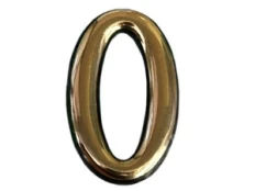 Durų numeris CR 0, 50 mm, plastikas, chromo kaina