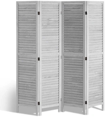 Medinė kambario pertvara, 4 panelių