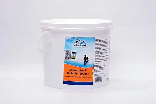 Lėtai tirpstantis chloras 200g tabletėmis, 5 kg