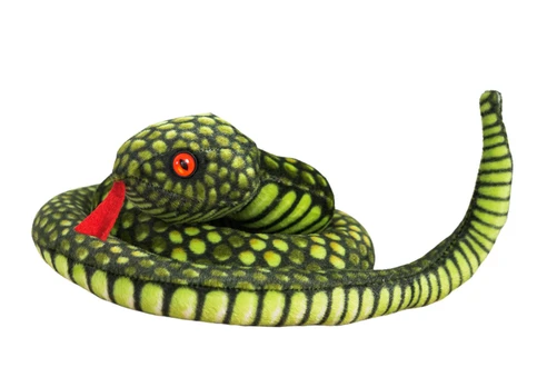Lean Toys Plush Snake Mascot Žalias 100 cm