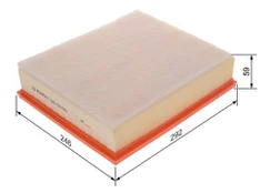 Oro filtras BOSCH F026400642 kaina