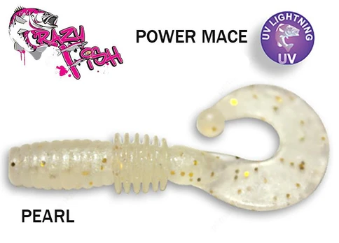 Guminukas Crazy fish Power Mace PEARL 4 cm Kalmaro