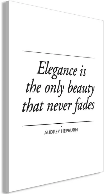 Artgeist Paveikslas - Hepburn Quote (1 Part) Vertical