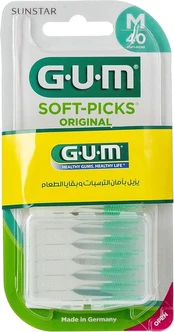 Gum Soft Picks tarpdančių valymo priemonė, 40 vnt.