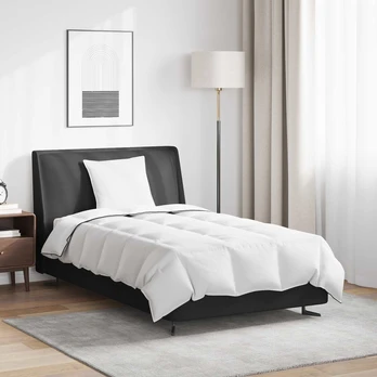 Antklodė su pagalve 2 pcs Balta 140 x 200 cm Pūkai