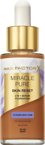 Max Factor - Miracle Pure 2in1 Skin Reset Serum Foundation - 90-95 Deep