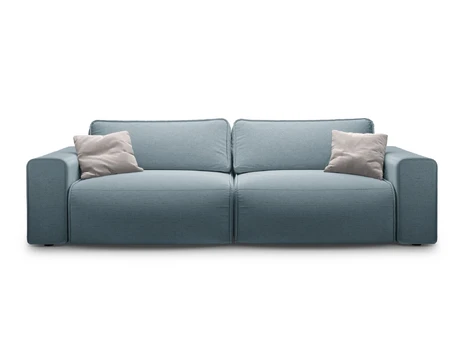 Sofa With Bed Function And Box, "Victor", 3 Seats, 246x100x83, Light Blue