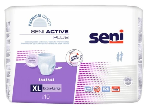 Sauskelnės Seni Active Plus, Extra large, 10 vnt.