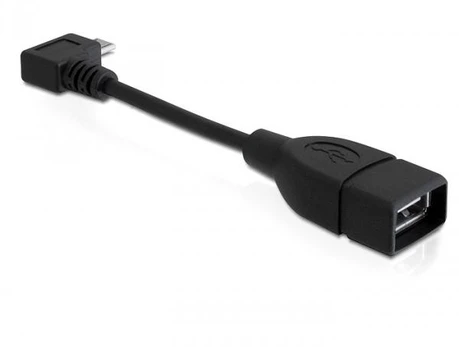 DELOCK kabelis USB micro-B ST 90 laipsnių kampu > USB-A Bu OTG 11cm