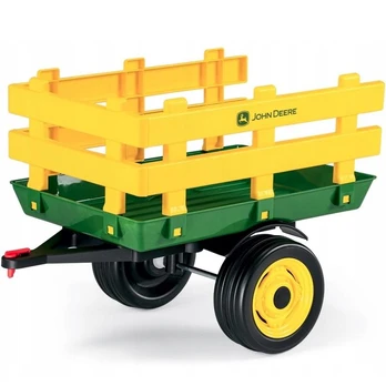 Traktoriaus priekaba Peg Perego John Deere Stake-Side, geltonas/žalias