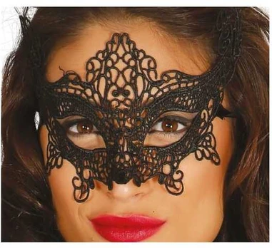 Fiesta Sort blonde halvmaske