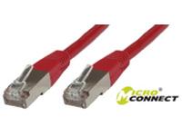 MicroConnect RJ-45/RJ-45 kat.6 7m Raudona (SSTP607R)