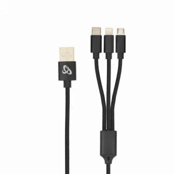 "Sbox" USB 2.0 8 kontaktų / Type-C / Micro USB įkrovimo tik 2,4A 1M BULK