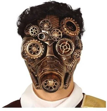 Fiesta Steampunk maske, guld