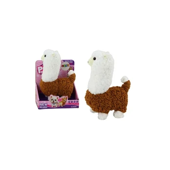 Lean Llama Interactive Pet Brown Alpaca Walks Game 23 cm