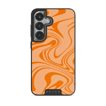 High Vibrations - Color Swirl Samsung Galaxy S25 Plus Case, Elite Dark (Magnetic) / Silver