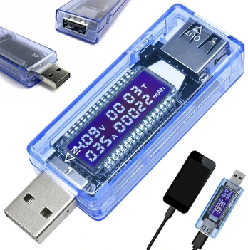 Miernik USB voltmetras, ampermetras, įtampos testeris