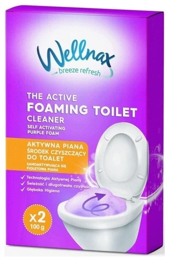 WELLNAX violetinės putos tualeto valymui, 2x 100 G