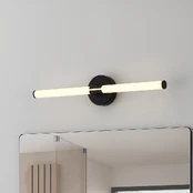 LED sieninis šviestuvas Ramola, juodas, plotis 60 cm, IP44, CCT